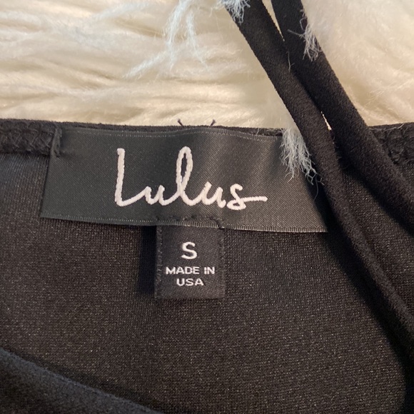 LULUS Dress size S brand new with tag color black length 33” bust 26” - Picture 8 of 12